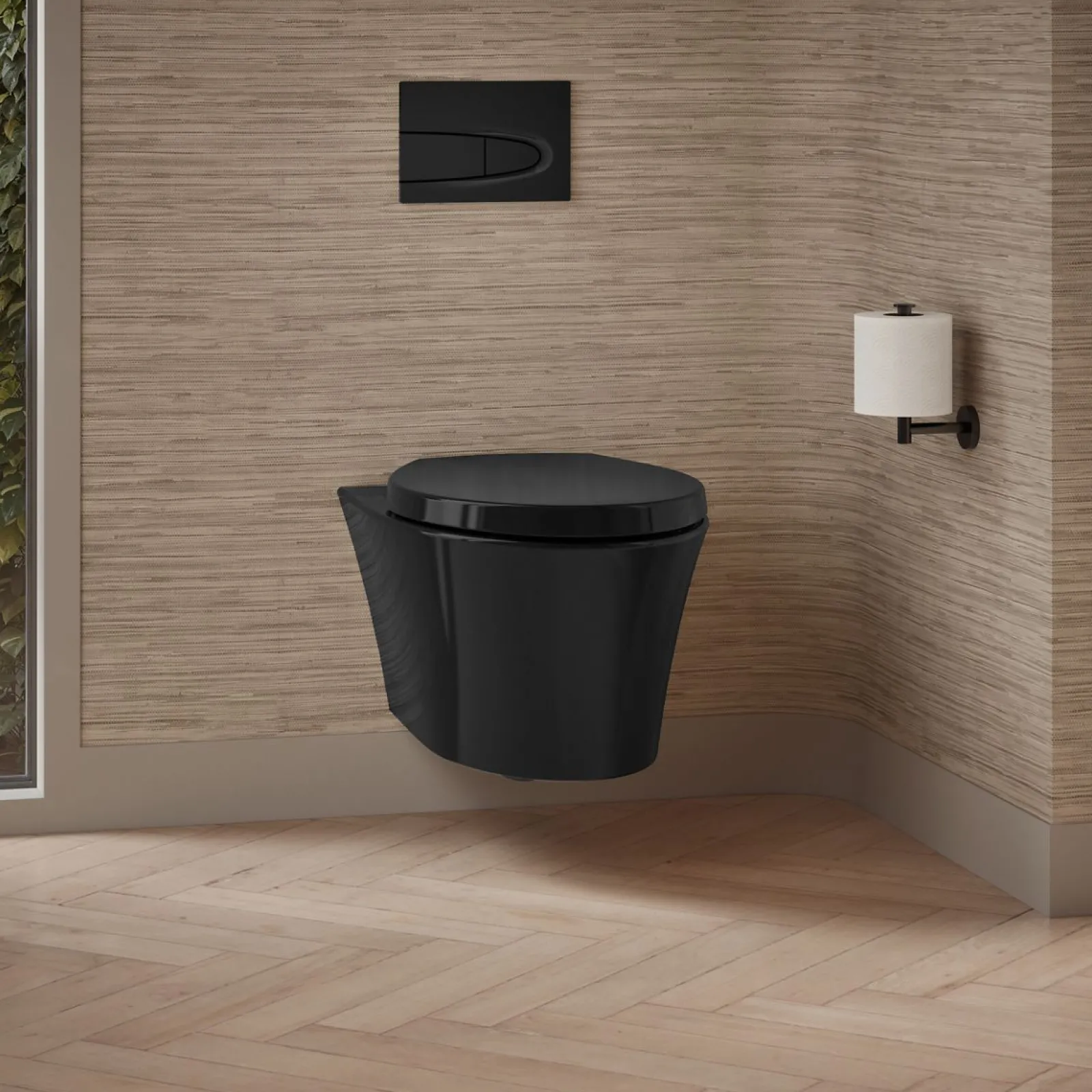 Wall-hung compact elongated toilet, dual-flush^Kohler