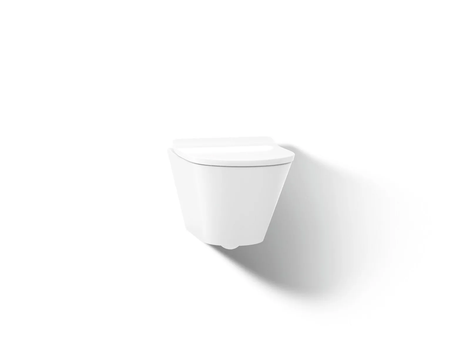 Wall-hung round-front toilet, dual-flush^Kohler Outlet