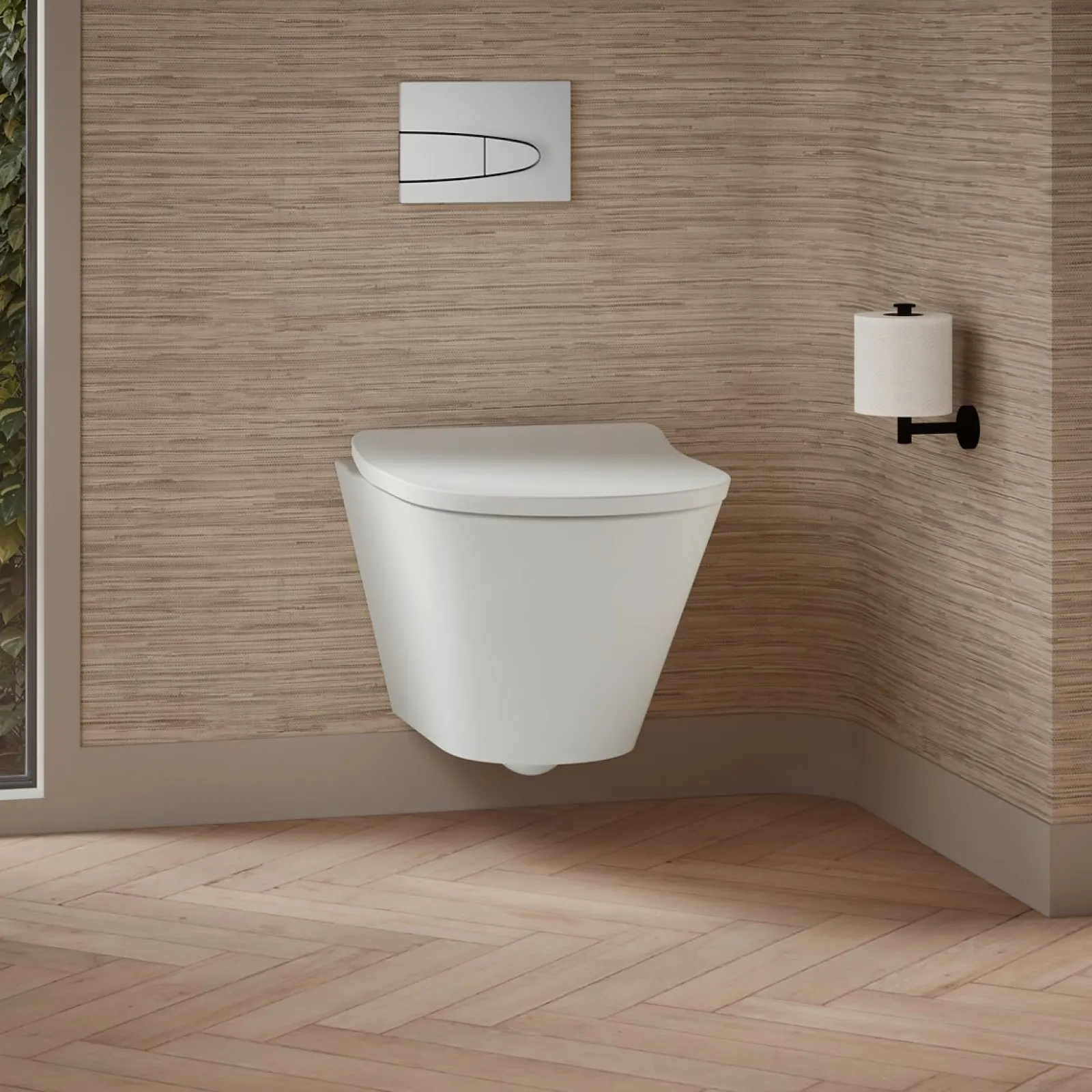 Wall-hung round-front toilet, dual-flush^Kohler Outlet