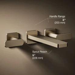 Wall-mount bath faucet trim^Kohler Hot