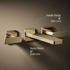 Wall-mount bath faucet trim^Kohler Hot