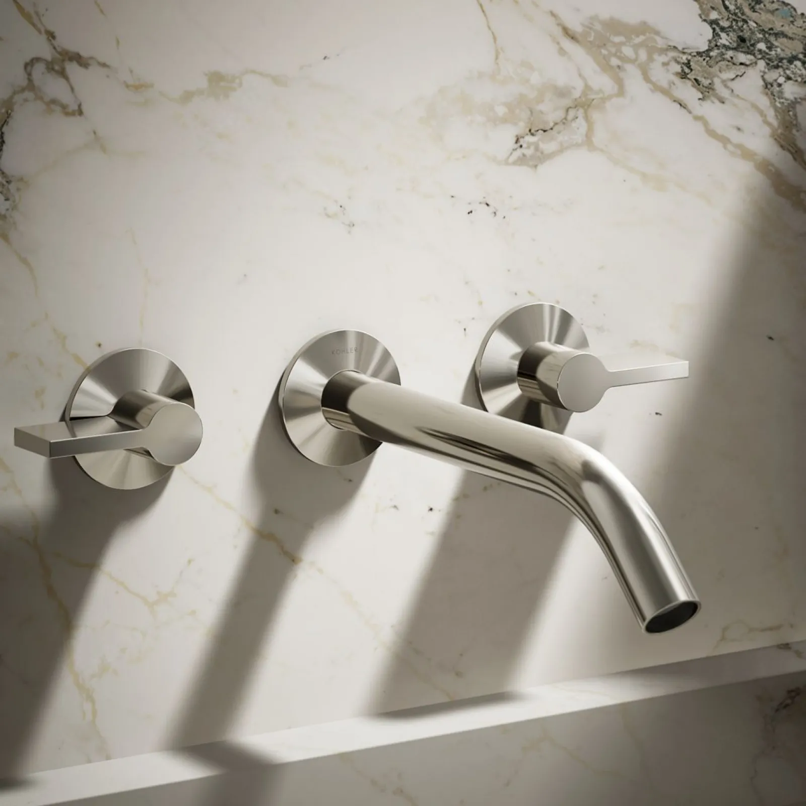 Wall-mount bathroom sink faucet spout with Tube design, 1.2 gpm^Kohler