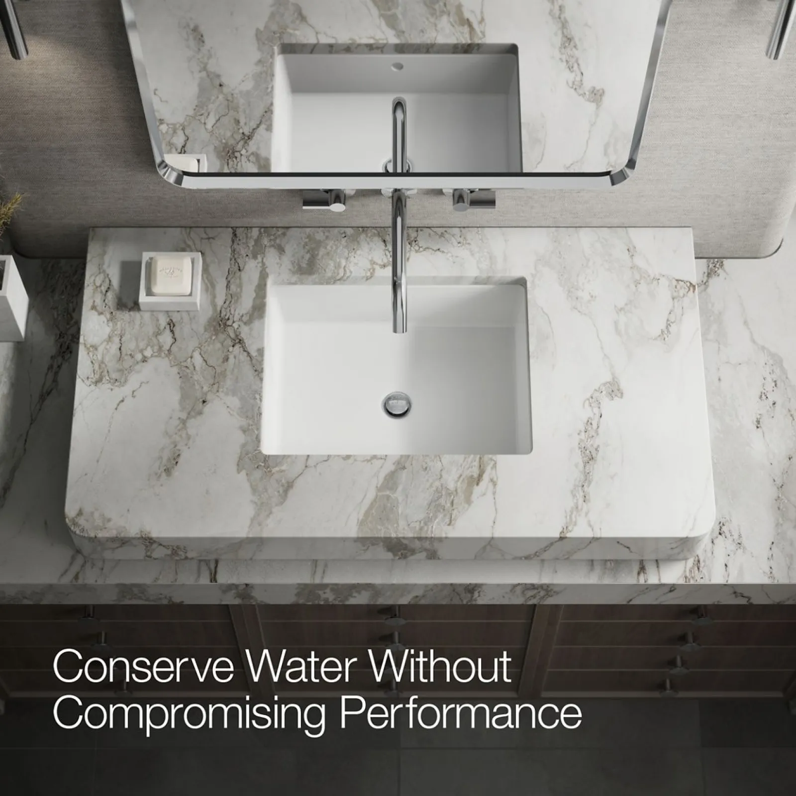Wall-mount bathroom sink faucet spout with Tube design, 1.2 gpm^Kohler