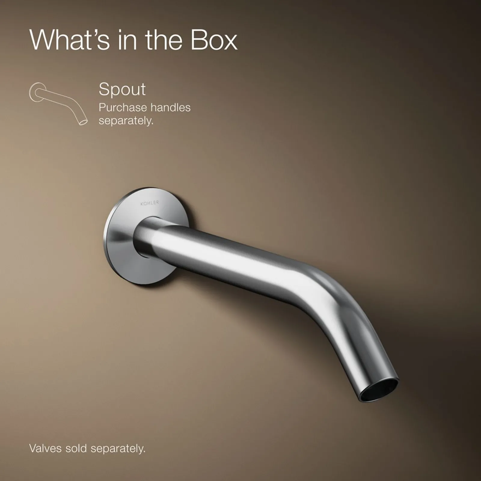 Wall-mount bathroom sink faucet spout with Tube design, 1.2 gpm^Kohler