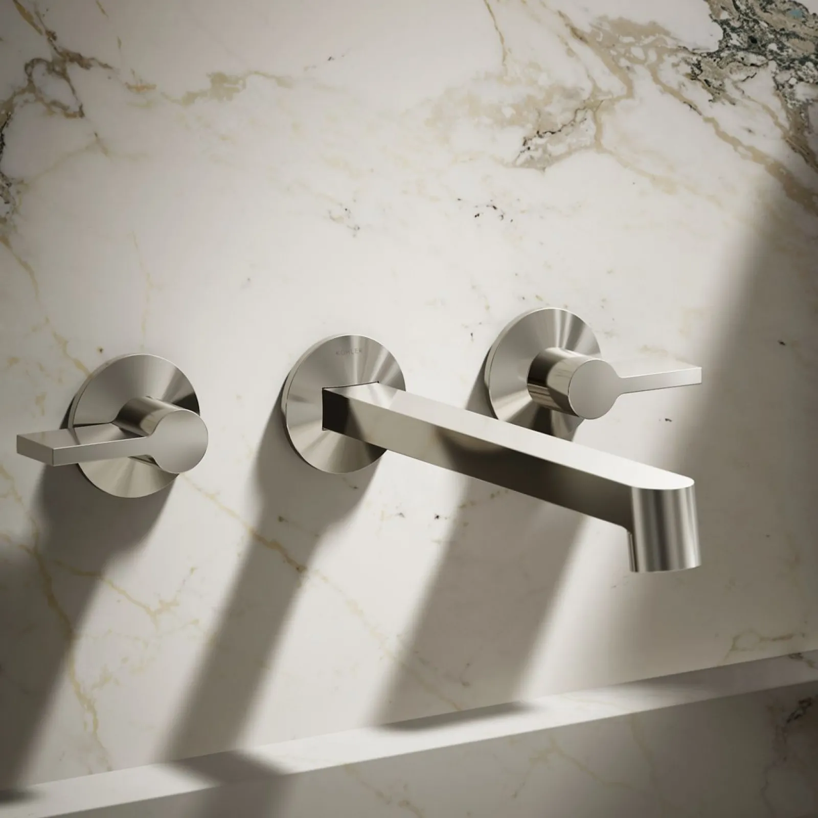 Wall-mount bathroom sink faucet spout with Row design, 1.2 gpm^Kohler Outlet