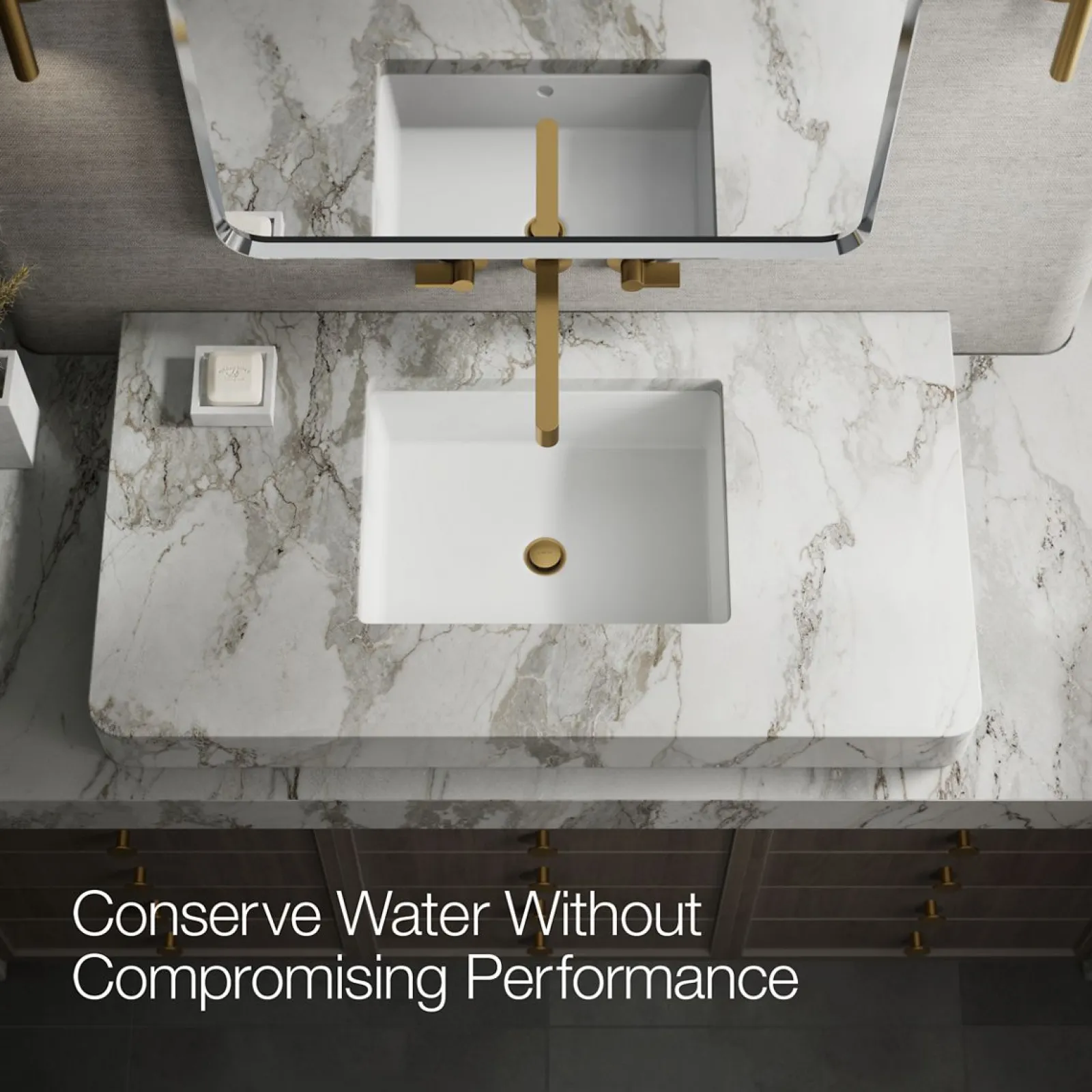 Wall-mount bathroom sink faucet spout with Row design, 1.2 gpm^Kohler Outlet