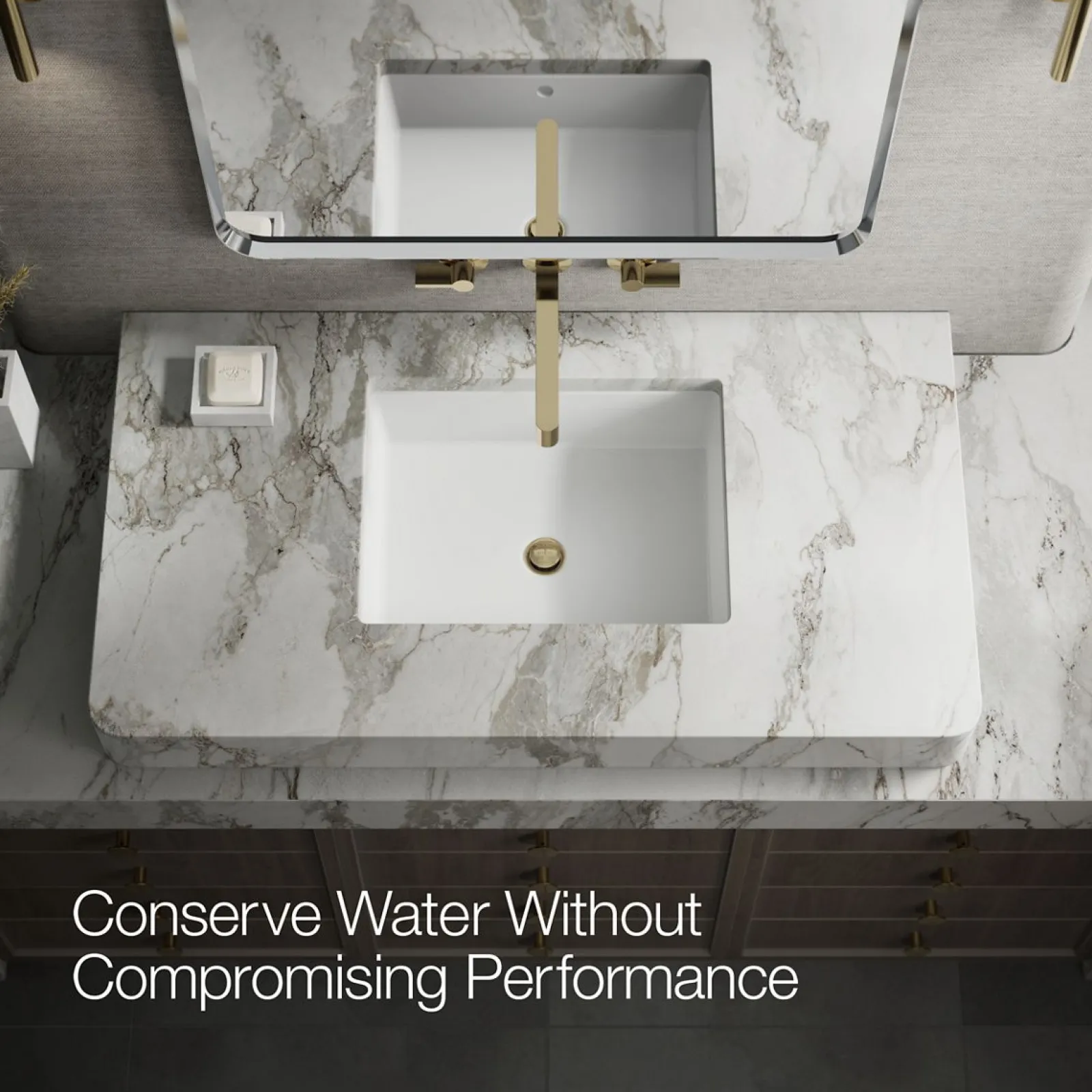 Wall-mount bathroom sink faucet spout with Row design, 1.2 gpm^Kohler Outlet