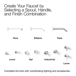 Wall-mount bathroom sink faucet spout with Row design, 1.2 gpm^Kohler Outlet