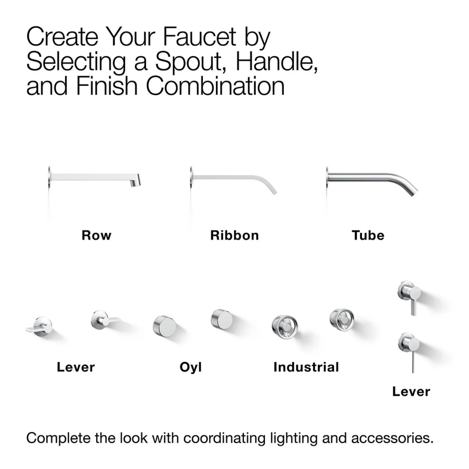 Wall-mount bathroom sink faucet spout with Row design, 1.2 gpm^Kohler Outlet