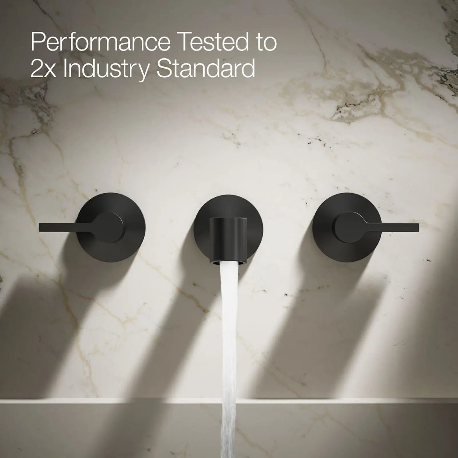 Wall-mount bathroom sink faucet spout with Row design, 1.2 gpm^Kohler Outlet