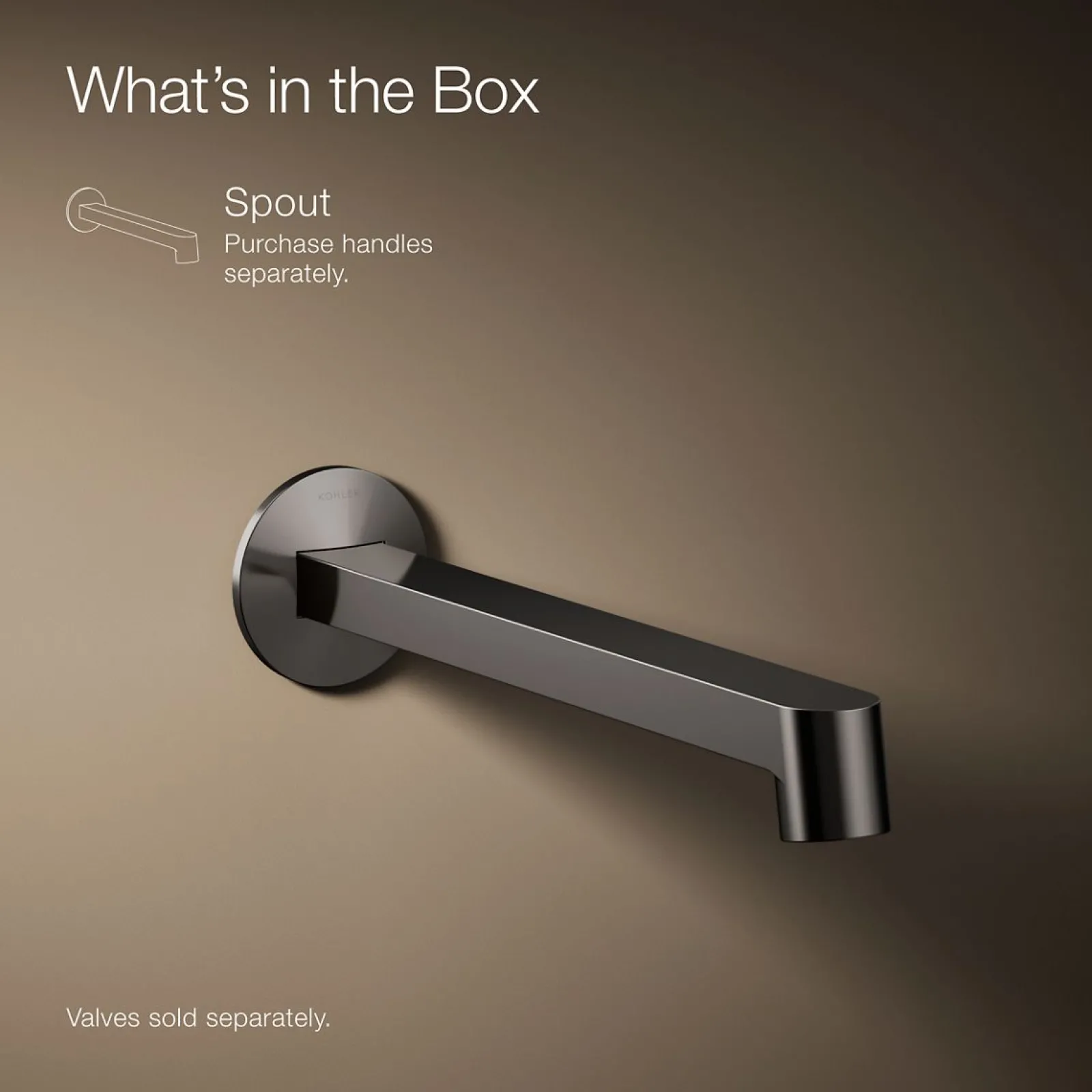 Wall-mount bathroom sink faucet spout with Row design, 1.2 gpm^Kohler Outlet