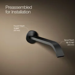 Wall-mount bathroom sink faucet spout with Ribbon design, 1.2 gpm^Kohler Online