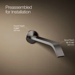 Wall-mount bathroom sink faucet spout with Ribbon design, 1.2 gpm^Kohler Online