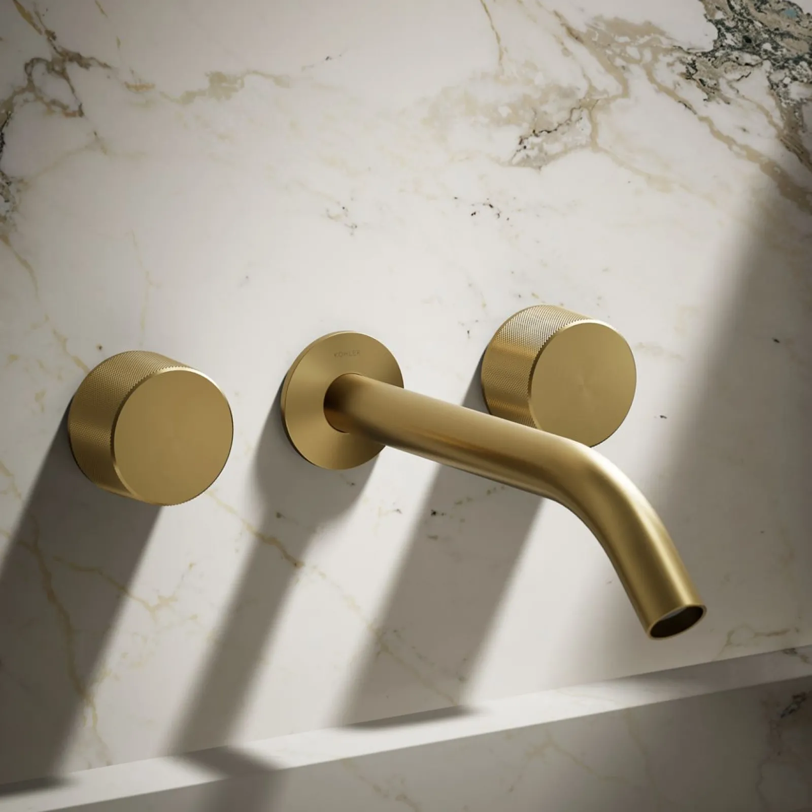 Wall-mount bathroom sink faucet Oyl handle trim^Kohler New