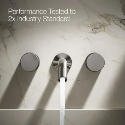 Wall-mount bathroom sink faucet Oyl handle trim^Kohler New