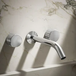 Wall-mount bathroom sink faucet Oyl handle trim^Kohler New