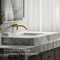 Wall-mount bathroom sink faucet handle^Kohler Online