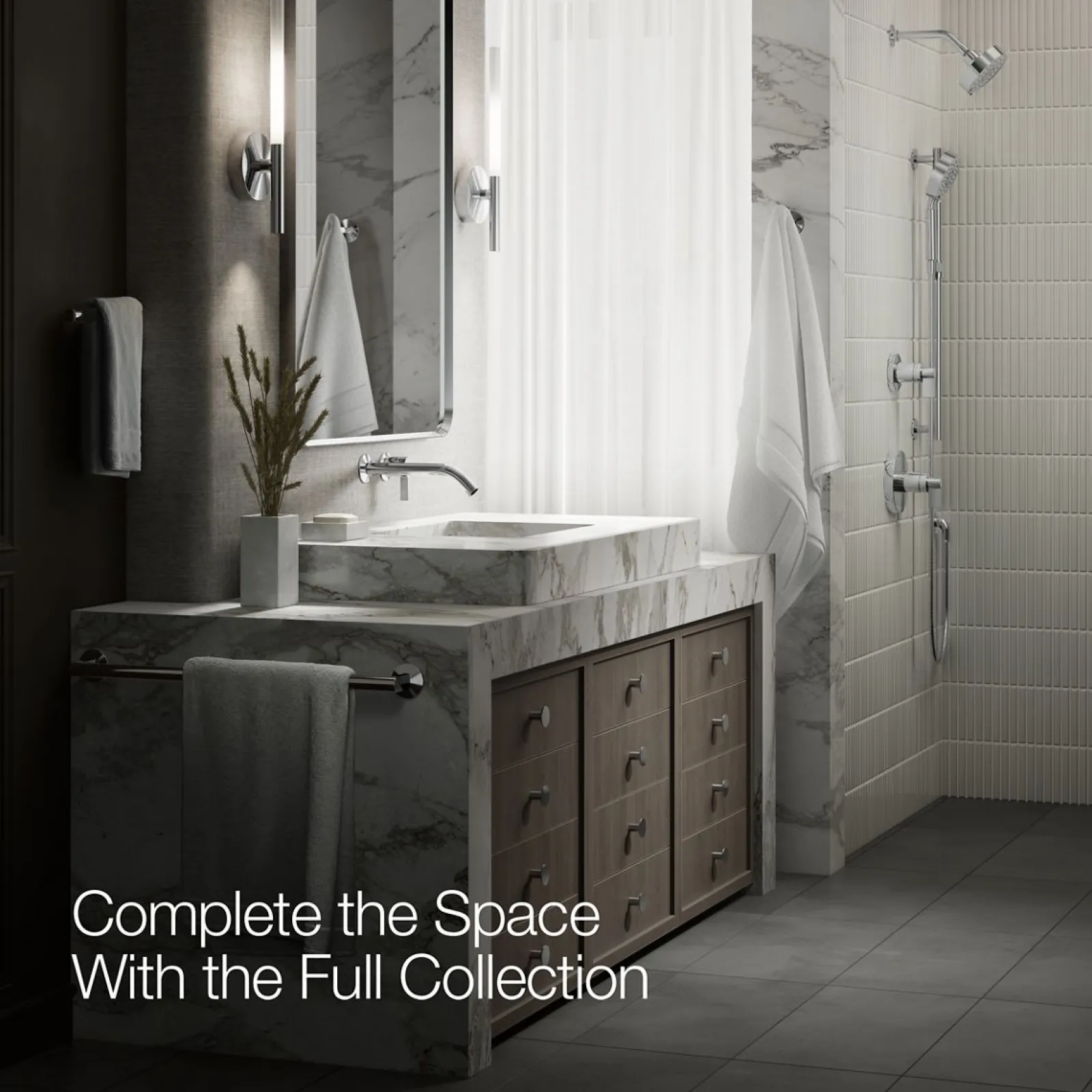 Wall-mount bathroom sink faucet handle^Kohler Online