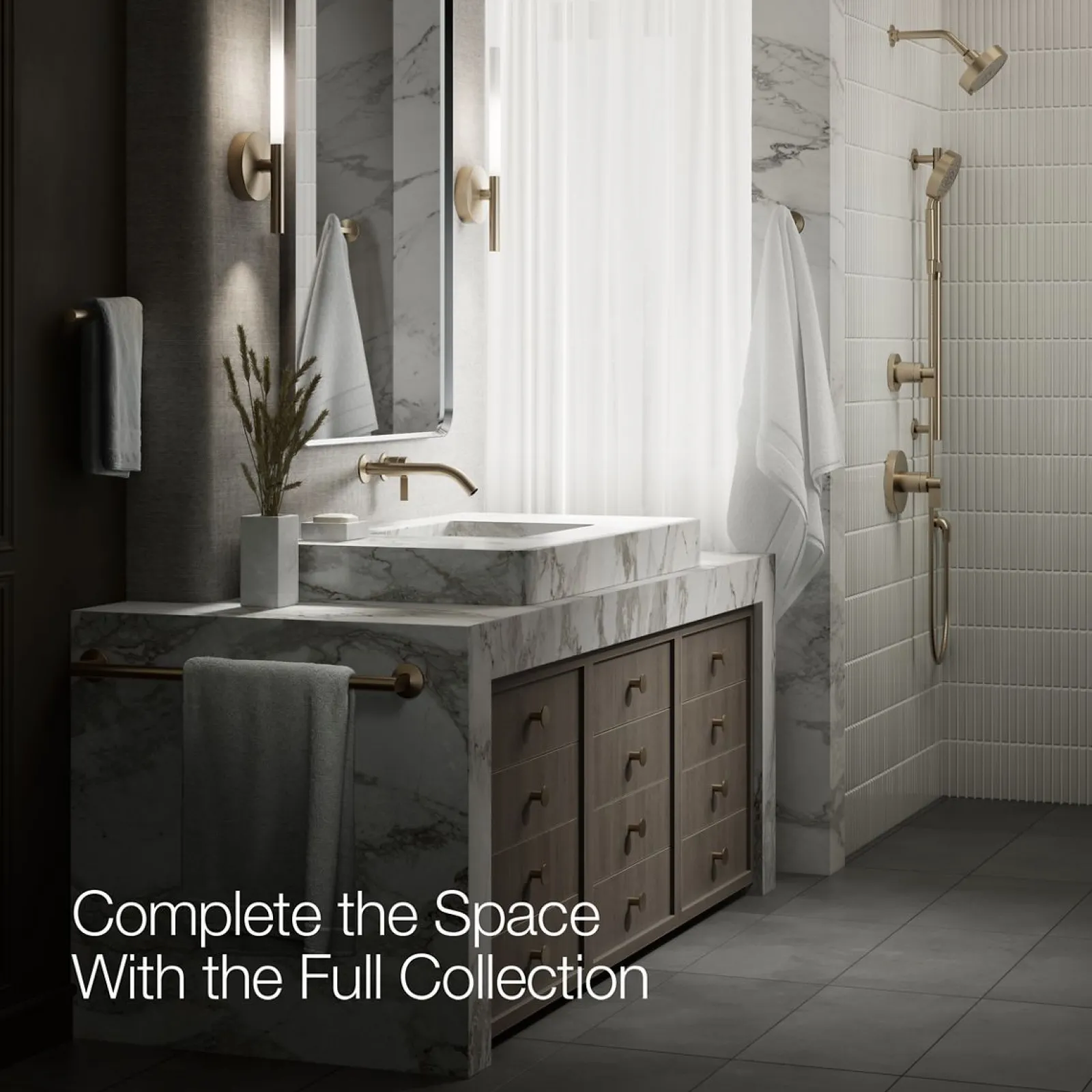 Wall-mount bathroom sink faucet handle^Kohler Online