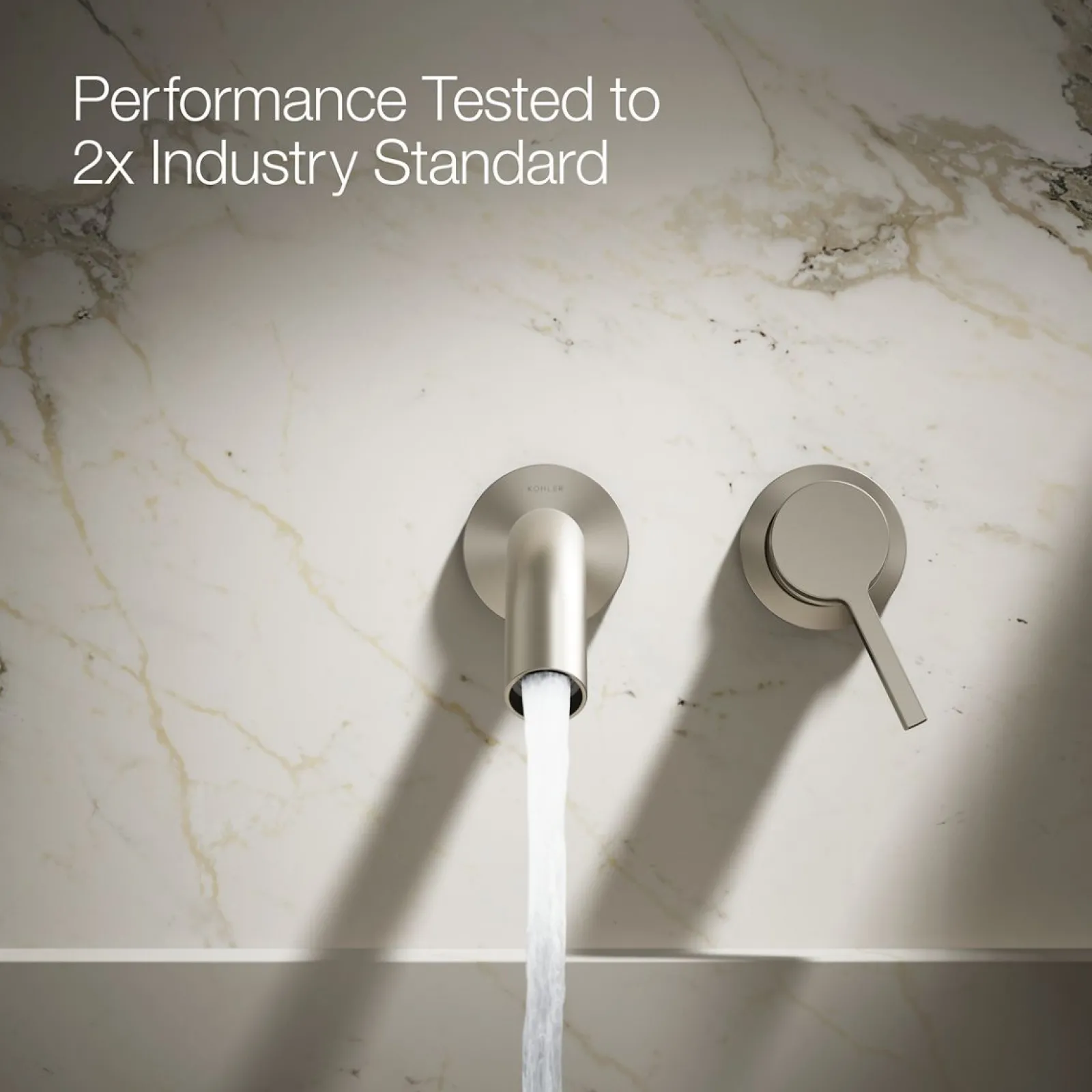 Wall-mount bathroom sink faucet handle^Kohler Online