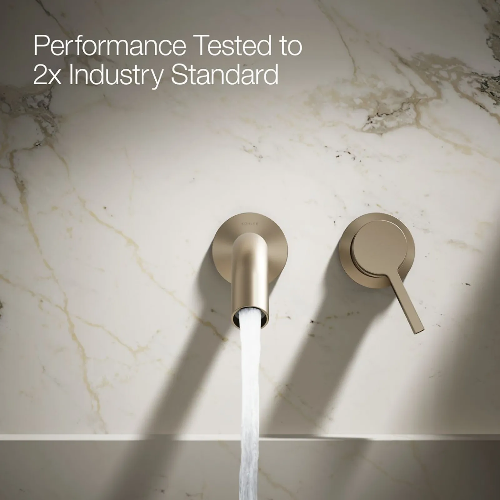 Wall-mount bathroom sink faucet handle^Kohler Online