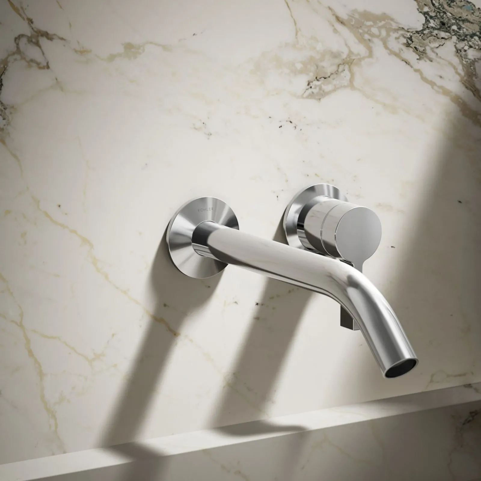 Wall-mount bathroom sink faucet handle^Kohler Online