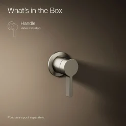 Wall-mount bathroom sink faucet handle^Kohler Online