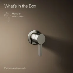 Wall-mount bathroom sink faucet handle^Kohler Online