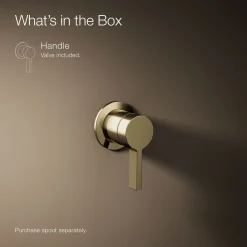 Wall-mount bathroom sink faucet handle^Kohler Online