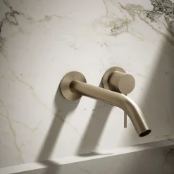 Wall-mount bathroom sink faucet handle^Kohler Hot