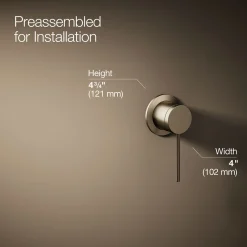 Wall-mount bathroom sink faucet handle^Kohler Hot