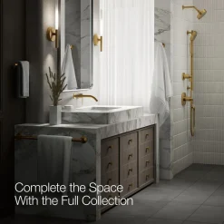 Wall-mount bathroom sink faucet handle^Kohler Hot