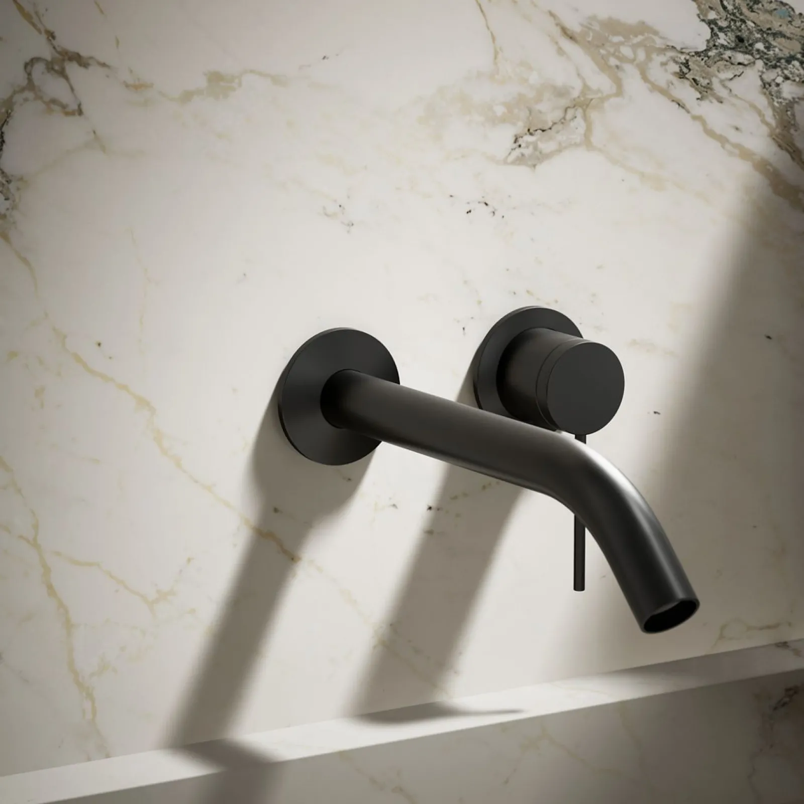 Wall-mount bathroom sink faucet handle^Kohler Hot