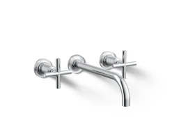 Wall-mount bathroom sink faucet trim with Cross handles, 1.2 gpm^Kohler Discount