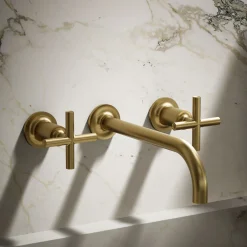 Wall-mount bathroom sink faucet trim with Cross handles, 1.2 gpm^Kohler Discount