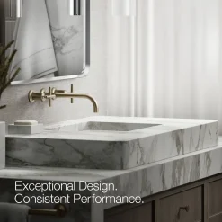 Wall-mount bathroom sink faucet trim with Cross handles, 1.2 gpm^Kohler Discount