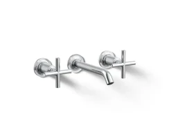 Wall-mount bathroom sink faucet trim with Cross handles, 1.2 gpm^Kohler Online