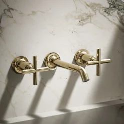 Wall-mount bathroom sink faucet trim with Cross handles, 1.2 gpm^Kohler Online
