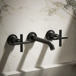 Wall-mount bathroom sink faucet trim with Cross handles, 1.2 gpm^Kohler Online
