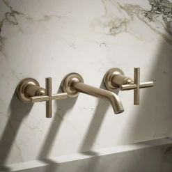 Wall-mount bathroom sink faucet trim with Cross handles, 1.2 gpm^Kohler Online