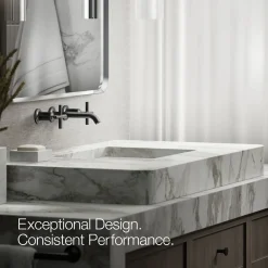 Wall-mount bathroom sink faucet trim with Cross handles, 1.2 gpm^Kohler Online