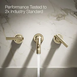 Wall-mount bathroom sink faucet trim with Lever handles, 1.2 gpm^Kohler Clearance