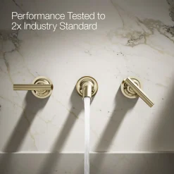 Wall-mount bathroom sink faucet trim with Lever handles, 1.2 gpm^Kohler Outlet