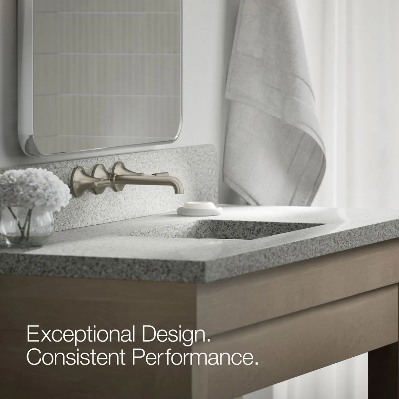 Wall-mount bathroom sink faucet trim, 1.2 gpm^Kohler Best