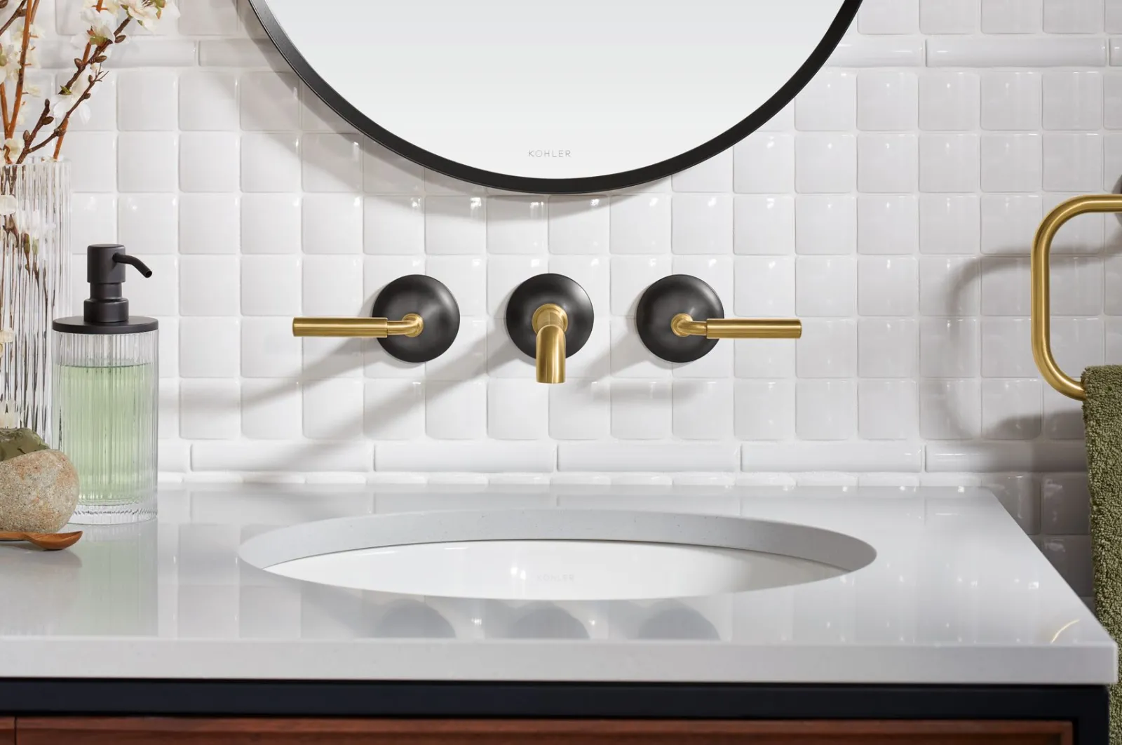 Wall-mount bathroom sink faucet trim, 1.2 gpm^Kohler Best
