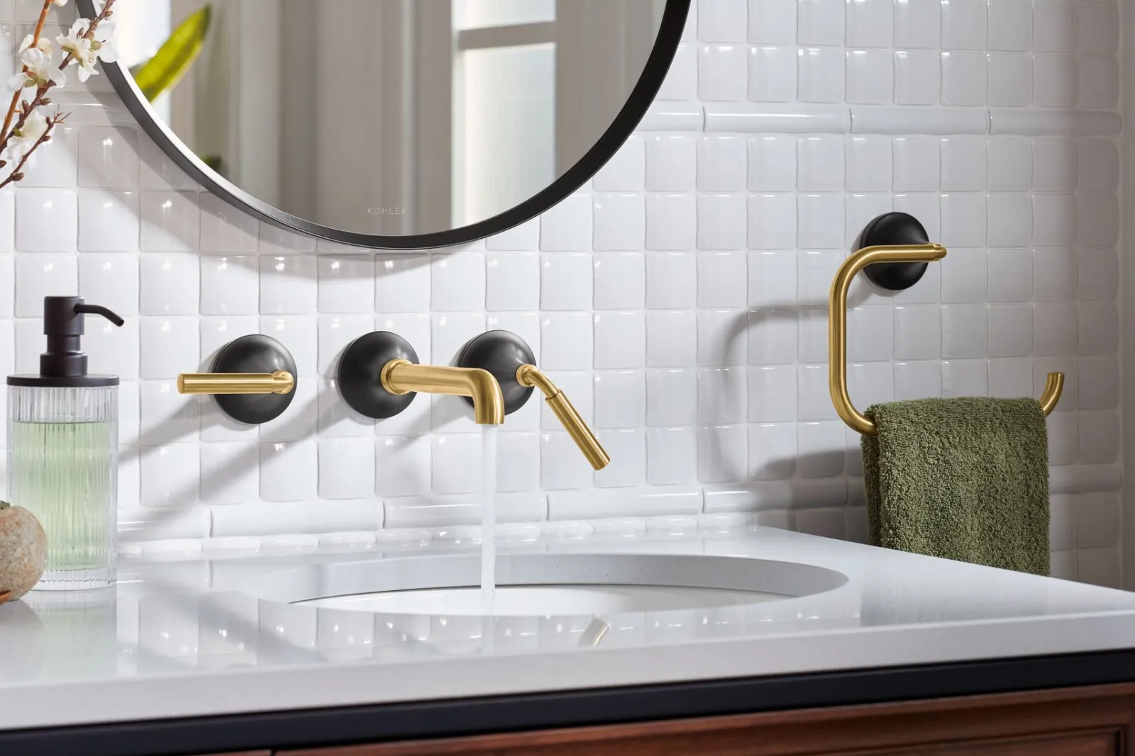 Wall-mount bathroom sink faucet trim, 1.2 gpm^Kohler Best