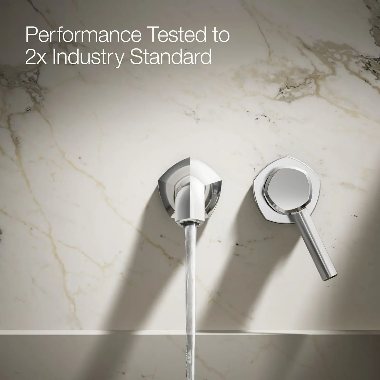 Wall-mount bathroom sink faucet spout with Straight design, 1.2 gpm^Kohler Clearance