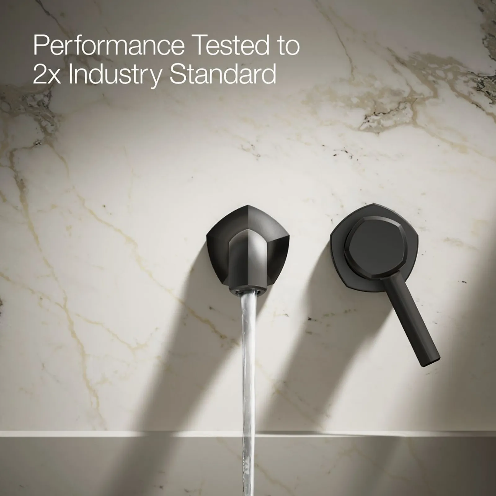 Wall-mount bathroom sink faucet spout with Straight design, 1.2 gpm^Kohler Clearance