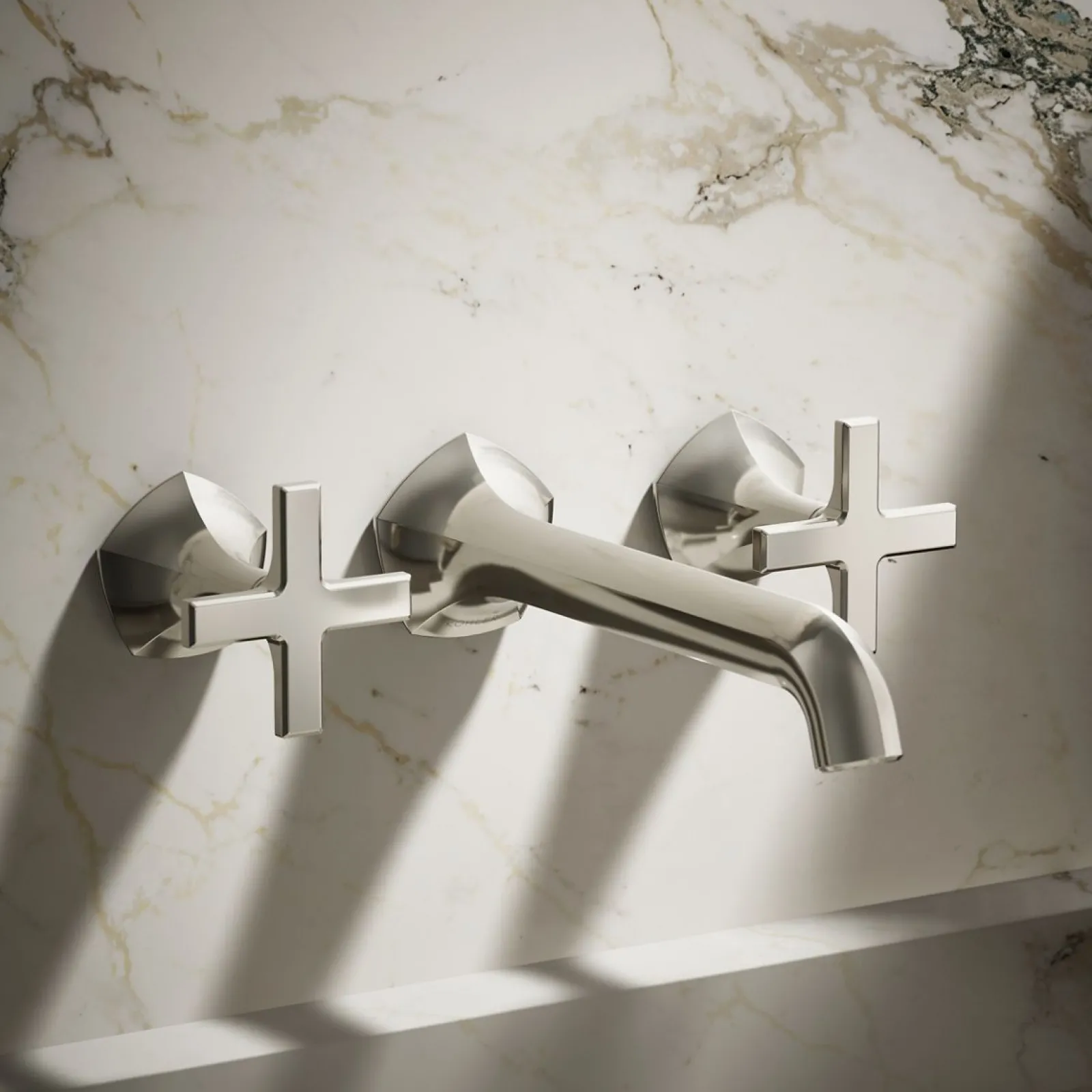 Wall-mount bathroom sink faucet Cross handle trim, 1.2 gpm^Kohler Online