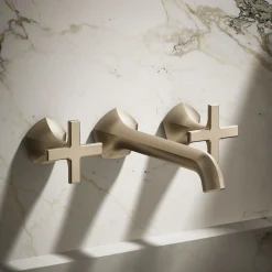 Wall-mount bathroom sink faucet Cross handle trim, 1.2 gpm^Kohler Online